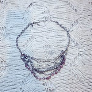 Layered necklace with multiple stones, from NY & Co